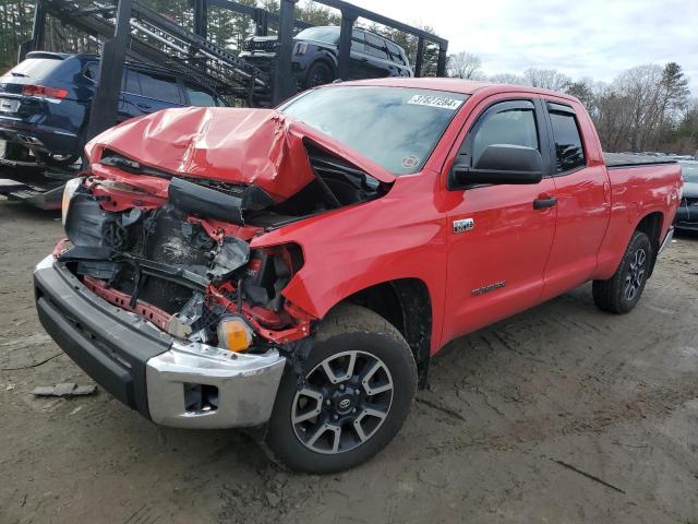 5TFUY5F14FX450225 - 2015 TOYOTA TUNDRA DOUBLE CAB SR/SR5 RED photo 1