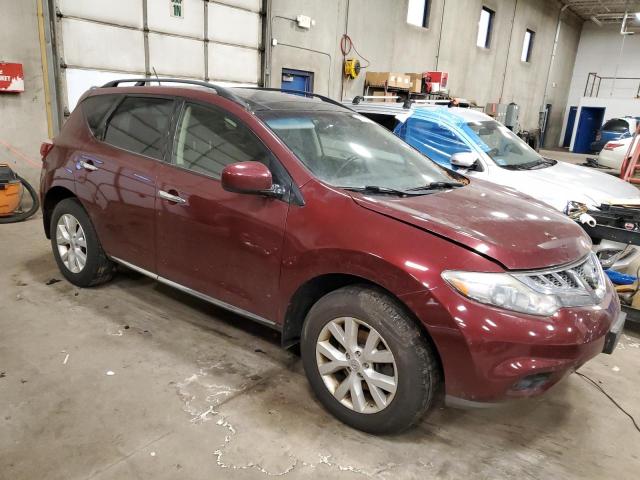 JN8AZ1MW5CW239676 - 2012 NISSAN MURANO S RED photo 4