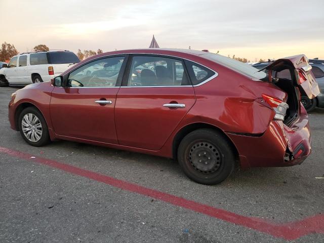 3N1AB7AP2GY268151 - 2016 NISSAN SENTRA S BURGUNDY photo 2