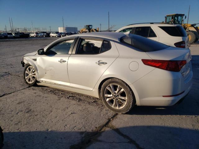 KNAGN4A70B5152852 - 2011 KIA OPTIMA EX WHITE photo 2