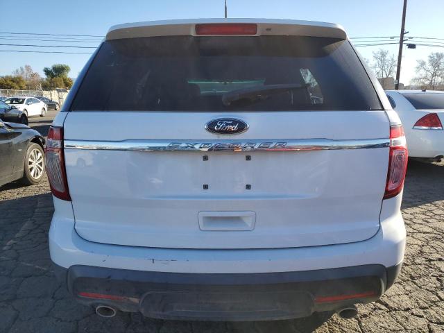 1FM5K7B86DGB15187 - 2013 FORD EXPLORER WHITE photo 6