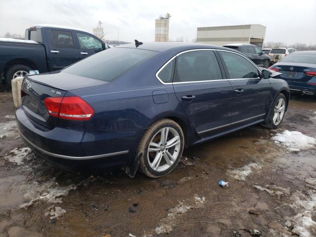 1VWCN7A30EC047872 - 2014 VOLKSWAGEN PASSAT SEL BLUE photo 3