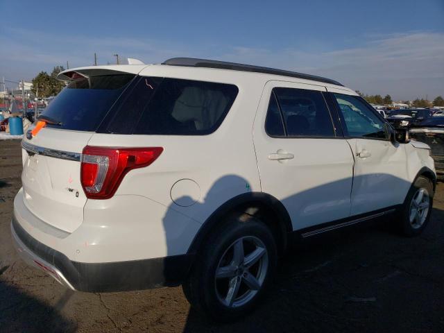 1FM5K8D83HGD43673 - 2017 FORD EXPLORER XLT WHITE photo 3