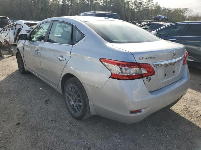 3N1AB7AP7FL649912 - 2015 NISSAN SENTRA S SILVER photo 2