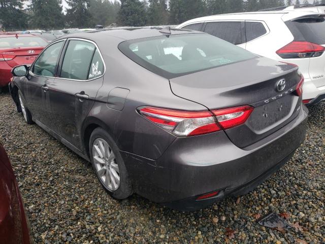 4T1B11HK7KU772925 - 2019 TOYOTA CAMRY L GRAY photo 2