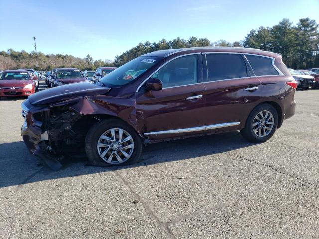 5N1AL0MM0DC352777 - 2013 INFINITI JX35 BURGUNDY photo 1