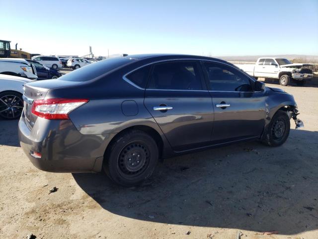 3N1AB7AP7DL643797 - 2013 NISSAN SENTRA S GRAY photo 3