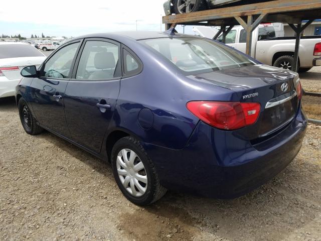 KMHDU4AD3AU099076 - 2010 HYUNDAI ELANTRA BLUE  photo 3