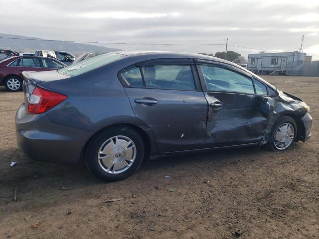 2HGFB2F63CH554565 - 2012 HONDA CIVIC HF GRAY photo 3