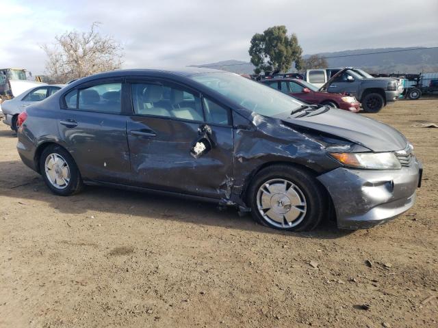 2HGFB2F63CH554565 - 2012 HONDA CIVIC HF GRAY photo 4