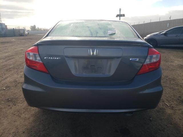 2HGFB2F63CH554565 - 2012 HONDA CIVIC HF GRAY photo 6