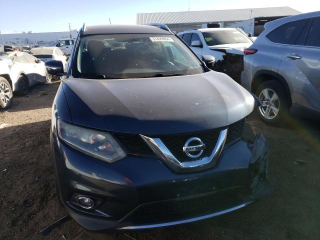 5N1AT2MV5FC828111 - 2015 NISSAN ROGUE S BLUE photo 5