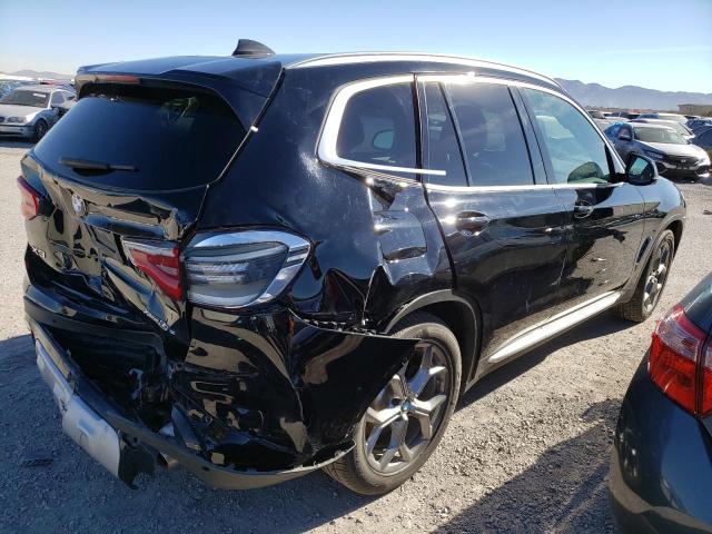 5UXTS1C05M9F30766 - 2021 BMW X3 XDRIVE30E BLACK photo 3