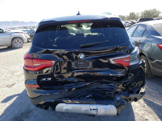 5UXTS1C05M9F30766 - 2021 BMW X3 XDRIVE30E BLACK photo 6