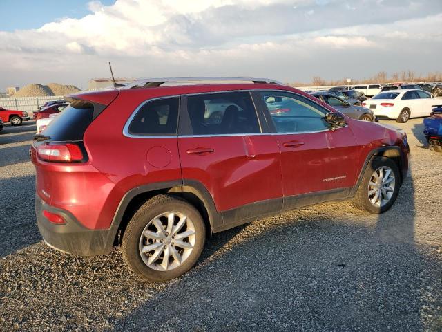 1C4PJMDB5GW267088 - 2016 JEEP CHEROKEE LIMITED RED photo 3