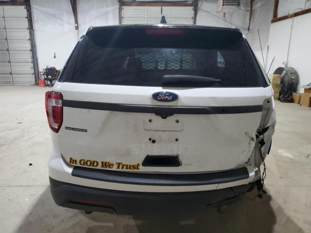 1FM5K8AR4KGB28131 - 2019 FORD EXPLORER POLICE INTERCEPTOR WHITE photo 6