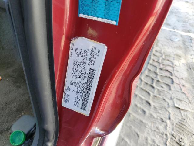 4TASM92N7YZ662381 - 2000 TOYOTA TACOMA XTRACAB PRERUNNER წითელი ფოტო 12