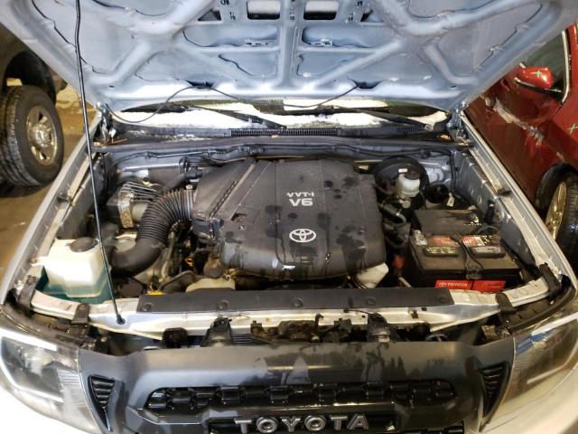 5TFUU4ENXBX012250 - 2011 TOYOTA TACOMA ACCESS CAB ვერცხლისფერი ფოტო 11