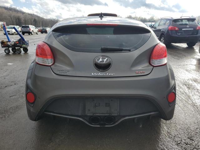 KMHTC6AEXDU124837 - 2013 HYUNDAI VELOSTER TURBO CHARCOAL photo 6