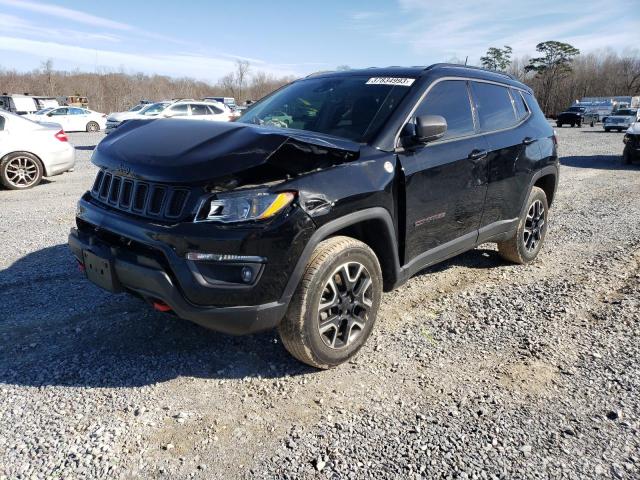 3C4NJDDB7MT501739 - 2021 JEEP COMPASS TRAILHAWK BLACK photo 1