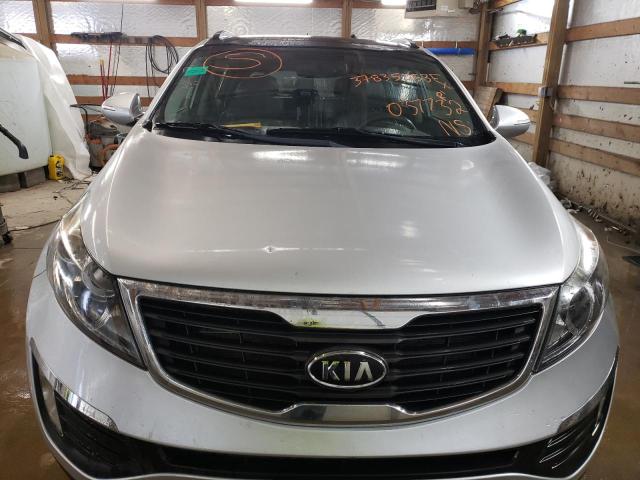 KNDPCCA22B7037732 - 2011 KIA SPORTAGE EX SILVER photo 5