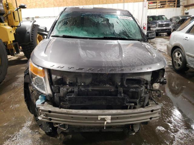 1FM5K8AT8EGC61023 - 2014 FORD EXPLORER POLICE INTERCEPTOR GRAY photo 5