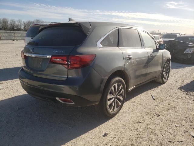 5FRYD3H60EB016305 - 2014 ACURA MDX TECHNOLOGY GRAY photo 3