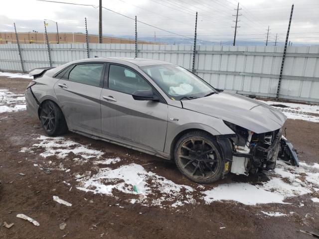 KMHLR4AFXNU313422 - 2022 HYUNDAI ELANTRA N LINE GRAY photo 4