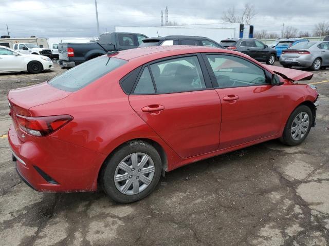 3KPA24AD8ME429875 - 2021 KIA RIO LX RED photo 3