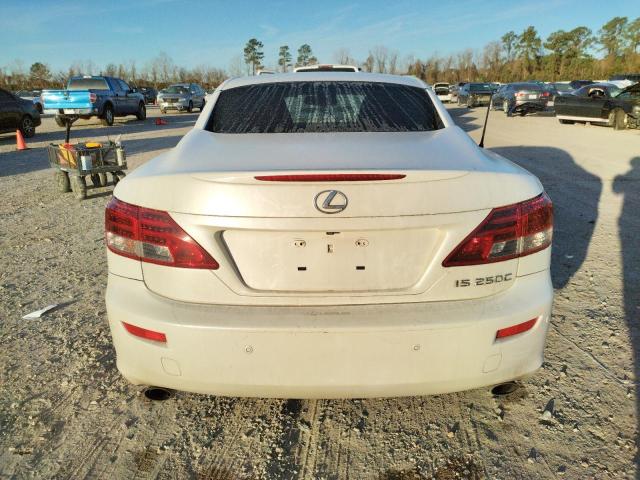 JTHFF2C24C2522171 - 2012 LEXUS IS 250 WHITE photo 6