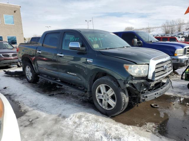 5TBEV58177S463304 - 2007 TOYOTA TUNDRA CREWMAX LIMITED GREEN photo 4