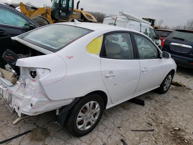 KMHDU4AD1AU904072 - 2010 HYUNDAI ELANTRA BLUE WHITE photo 3