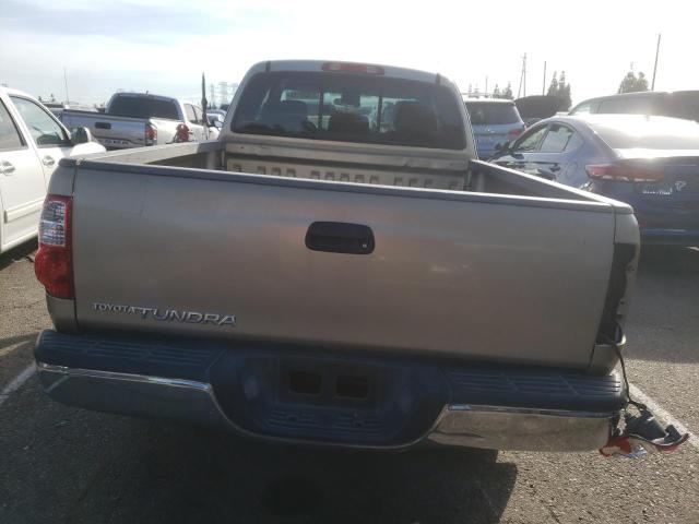 5TBRU34145S454376 - 2005 TOYOTA TUNDRA ACCESS CAB SR5 BEIGE photo 6