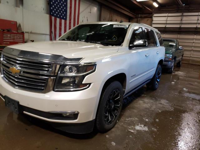 1GNSKCKC4FR219826 - 2015 CHEVROLET TAHOE K1500 LTZ WHITE photo 1