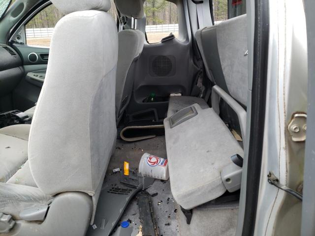 5TEUU42N86Z240038 - 2006 TOYOTA TACOMA ACCESS CAB ვერცხლისფერი ფოტო 10