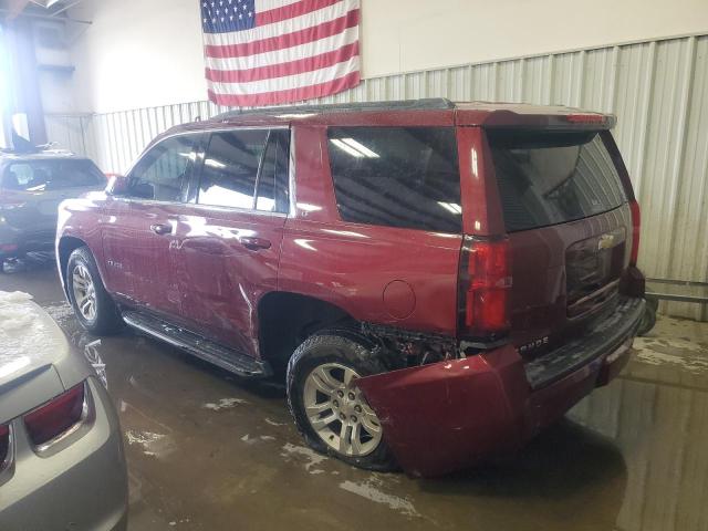 1GNSCBKC8GR177198 - 2016 CHEVROLET TAHOE C1500 LT MAROON photo 2