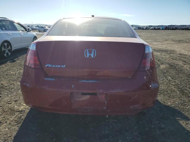 1HGCS1B82AA012678 - 2010 HONDA ACCORD EXL RED photo 6