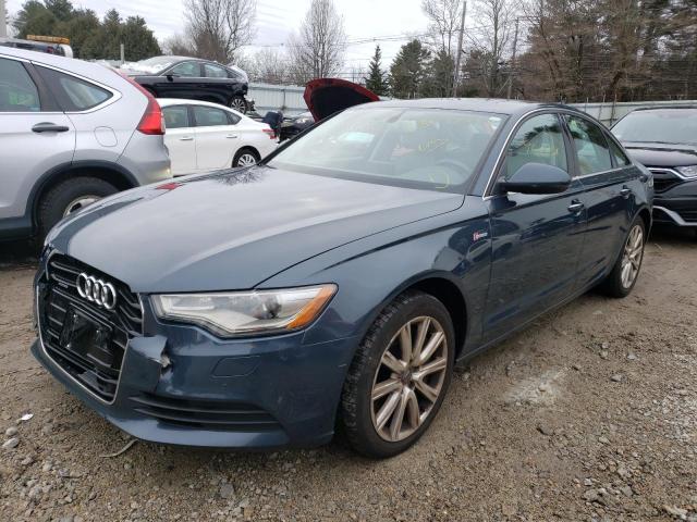 WAUGGAFC2DN026266 - 2013 AUDI A6 PREMIUM PLUS BLUE photo 1