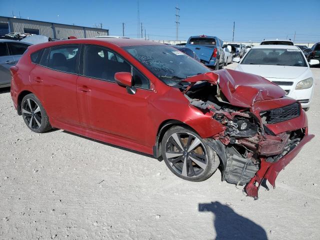 4S3GTAJ60K3762986 - 2019 SUBARU IMPREZA SPORT RED photo 4