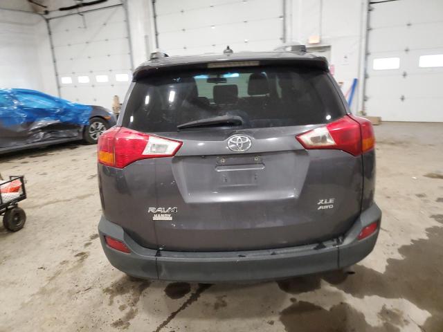 2T3RFREV3FW332940 - 2015 TOYOTA RAV4 XLE GRAY photo 6