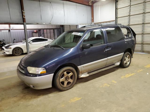 4N2ZN15T01D817123 - 2001 NISSAN QUEST GXE BLUE photo 1