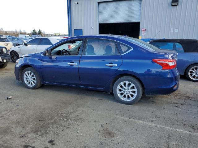 3N1AB7AP3KL613354 - 2019 NISSAN SENTRA S BLUE photo 2