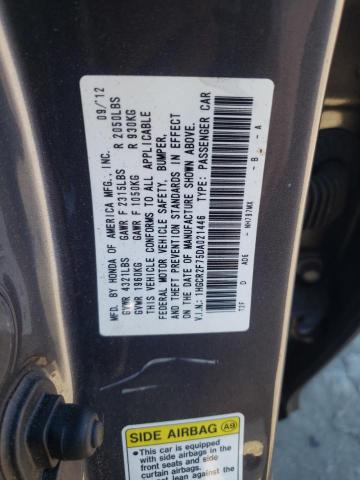 1HGCR2F75DA021446 - 2013 HONDA ACCORD EX SILVER photo 13