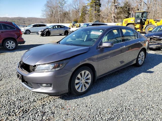 1HGCR3F85EA040532 - 2014 HONDA ACCORD EXL CHARCOAL photo 1