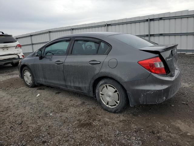 2HGFB2F69CH522753 - 2012 HONDA CIVIC HF GRAY photo 2