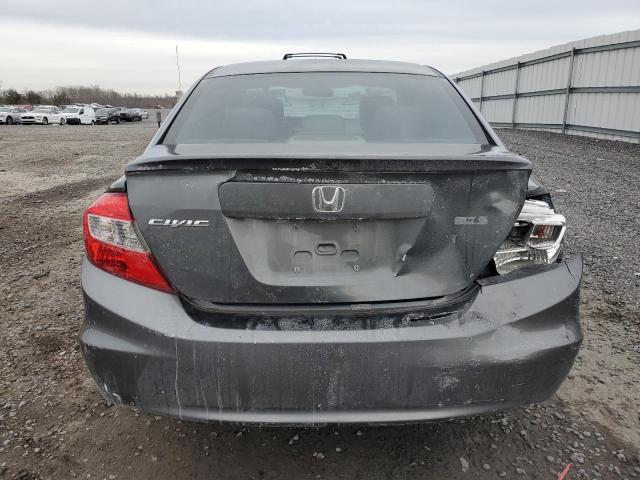 2HGFB2F69CH522753 - 2012 HONDA CIVIC HF GRAY photo 6