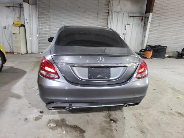 WDDWF4JB8HR260644 - 2017 MERCEDES-BENZ C 300 GRAY photo 6