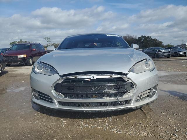 5YJSA1E42FF114812 - 2015 TESLA MODEL S Gümüş foto 5