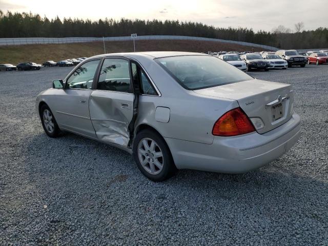 4T1BF28B1YU030116 - 2000 TOYOTA AVALON XL SILVER photo 2