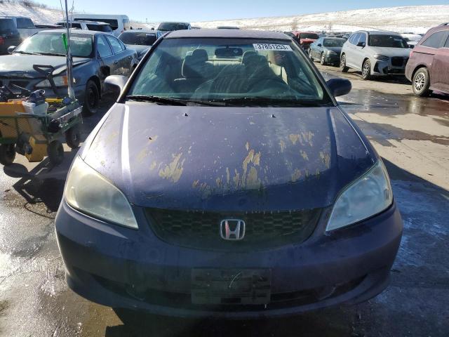 1HGEM21134L084639 - 2004 HONDA CIVIC DX VP Mavi foto 5
